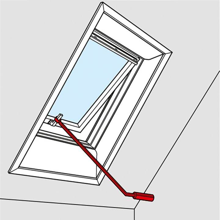 VELUX ZCZ 112 Bedienungsstange 120 cm für VELUX Klapp-Schwingfenster-ZCZ112