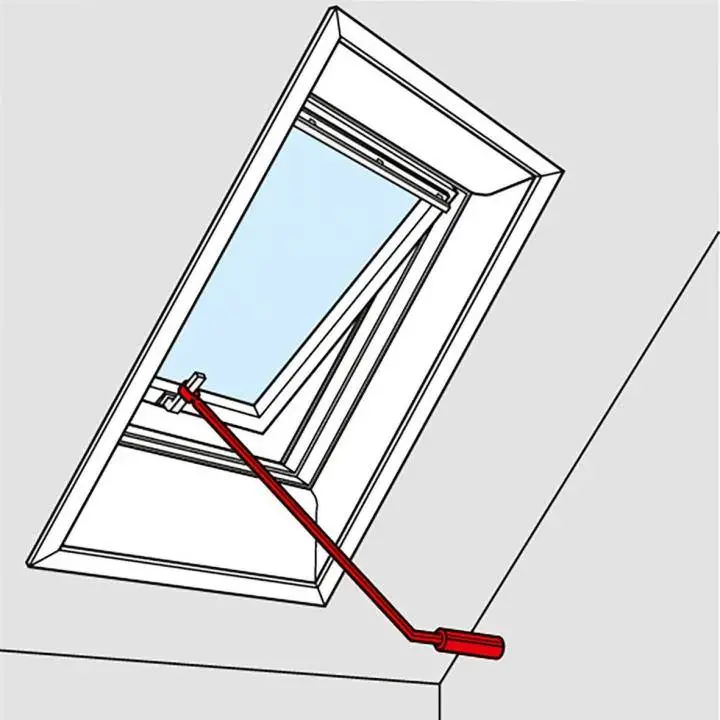 VELUX ZCZ 112 Bedienungsstange 120 cm für VELUX Klapp-Schwingfenster-ZCZ112