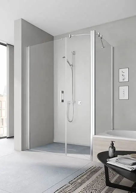 Kermi PEGA Pendeltür 1-flügelig und Festfeld PE 1OR/L-PE1OL10018VAKM
