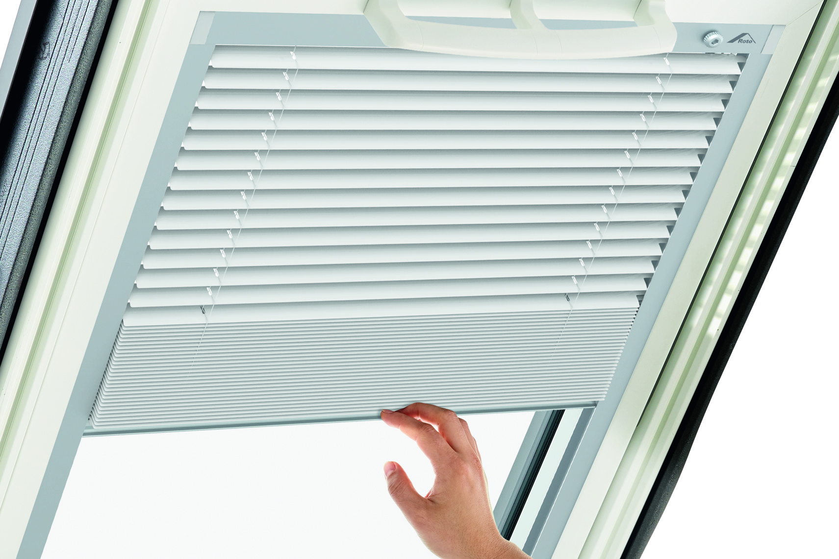 RotoQ ZJA Jalousette-854991M Gardine, Dekoration für Zuhause, Sonnenschutz, Fenster, Treppe