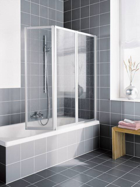 Kermi VARIO 2000 Faltwand 3-flügelig für Badewanne V2 FW3-V2FW30371412KM