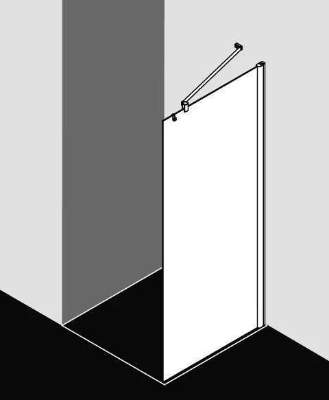 Kermi PEGA WALK-IN WALL PE TWF/G-PETWF07518VAKM