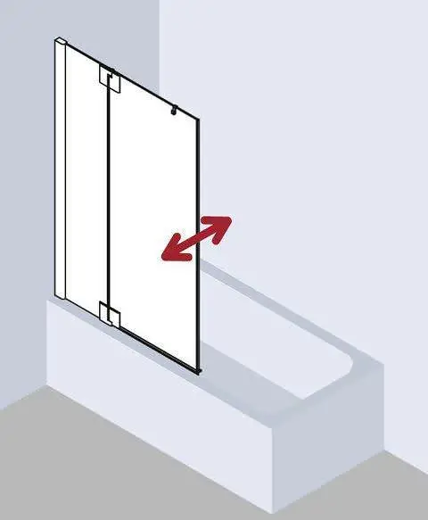 Kermi PASA XP Pendelflügel mit Festfeld PX DTL/R-PXDTL080151AKM