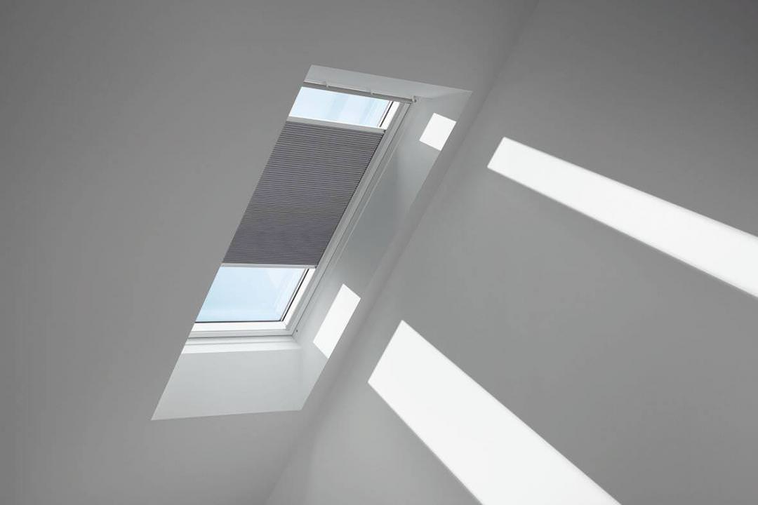 VELUX Standard-Wabenplissee FHC C02 1170S Grautaupe,Schiene alu PG:P-FHCC021170S