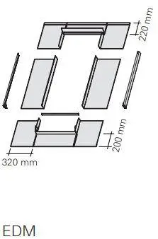 RotoQ Einzeleindeckrahmen Standard EDM 1x1CU 066/140 P_ MetallStehfalz-742357