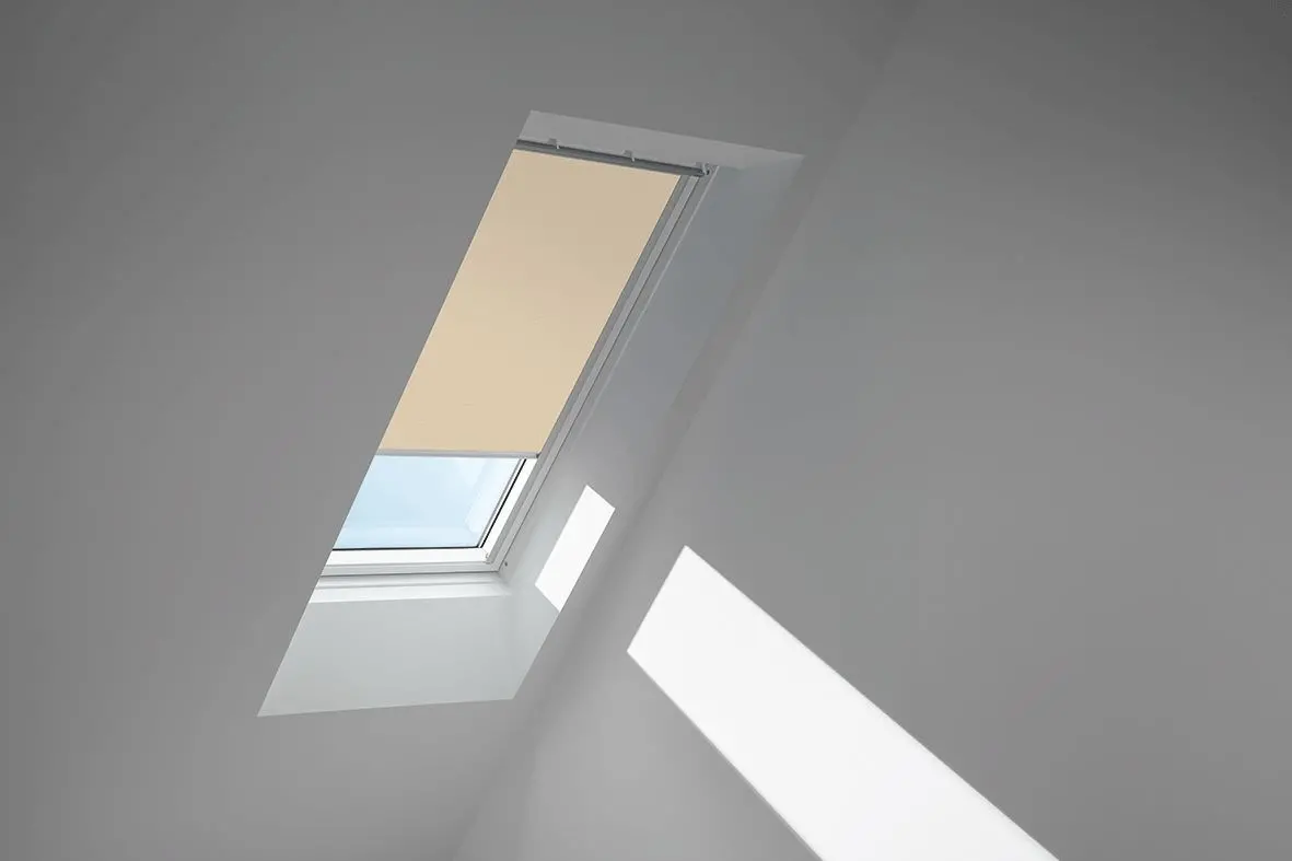 VELUX Verdunkelungsrollo Austauschfenster für andere Hersteller DKL 0811 4556S Sandbeige 4556 Schiene Alu-DKL08114556S