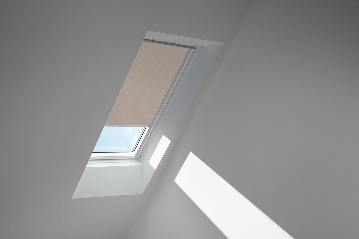VELUX Verdunkelungsrollo Austauschfenster für andere Hersteller DKL 0811 4580S Helltaupe 4580 Schiene Alu-DKL08114580S