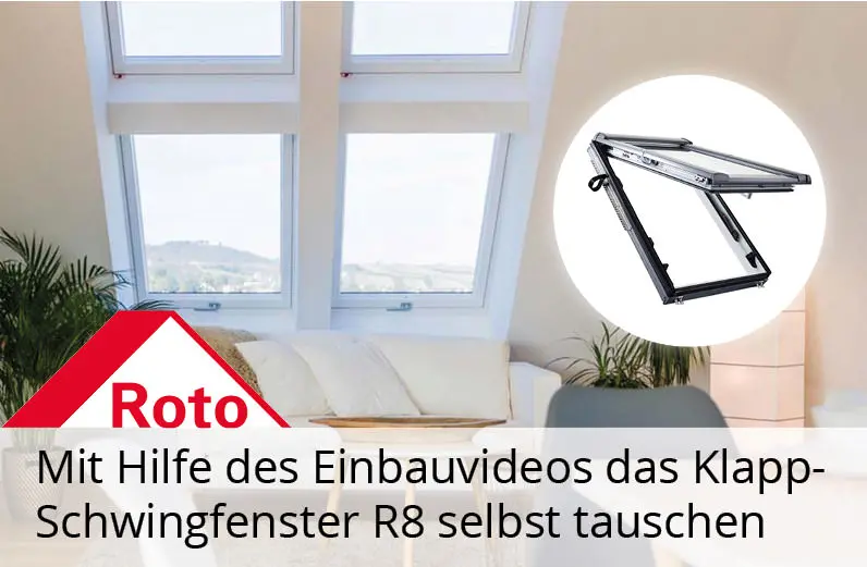 Roto Klapp-Schwingfenster R8 Einbauvideo