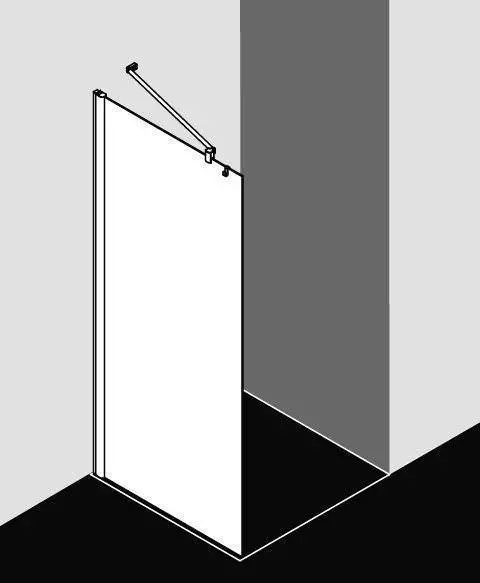 Kermi PEGA WALK-IN WALL PE TWF/G-PETWF07518VAKM