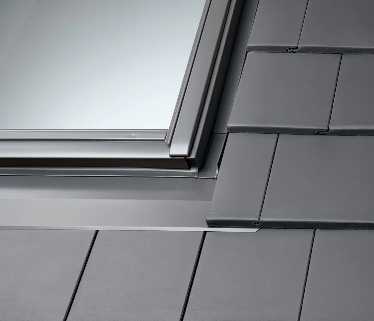 VELUX Einzel-Eindeckrahmen wärmegedämmt EDT CK02 2000 flache Ziegel+Dämm-u.Anschlussset BDX Al-EDTCK022000