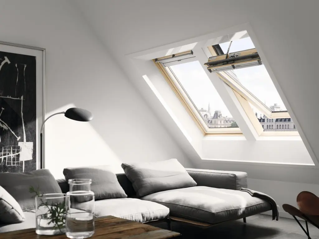 VELUX Elektro Schwingfenster Holz GGL-GGLCK02206221M