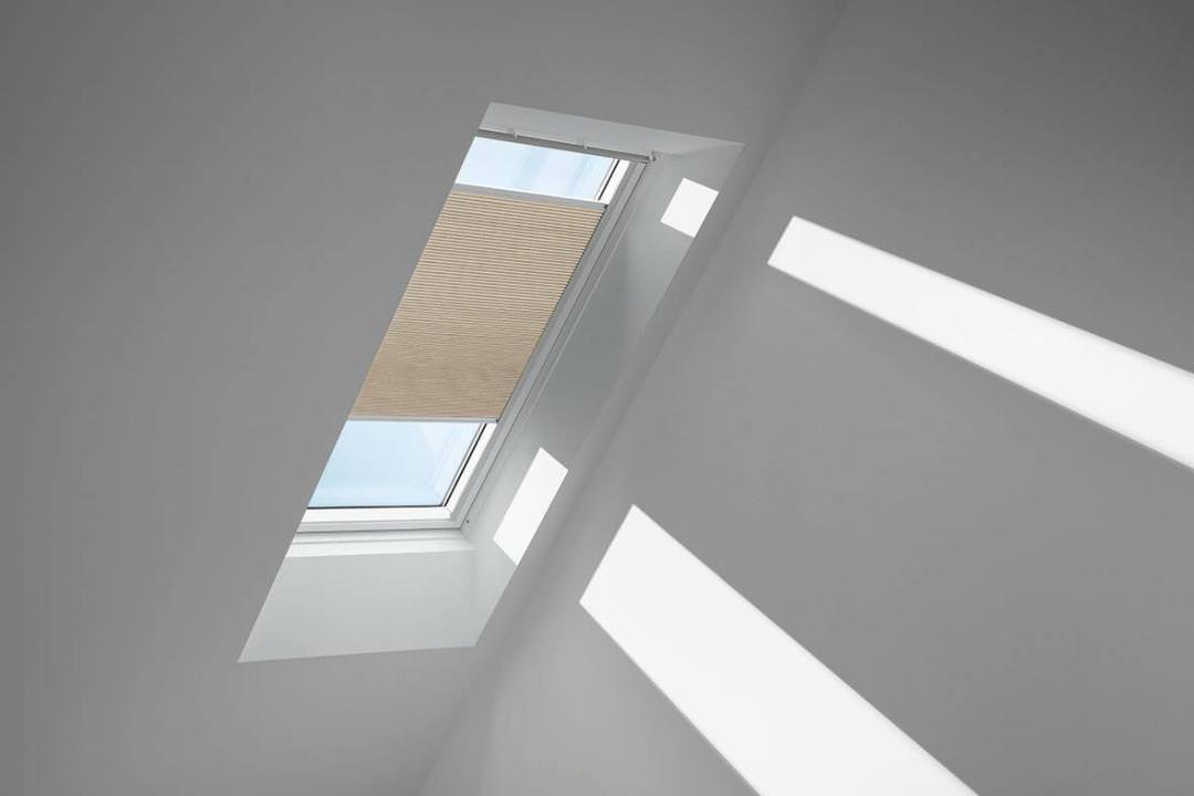 VELUX Standard-Wabenplissee FHC C02 1155S Beige,Schiene alu PG:P-FHCC021155S