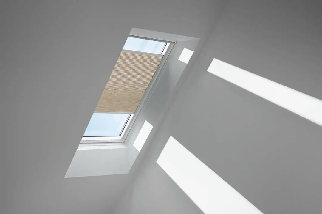 VELUX Standard-Wabenplissee FHC C02 1155S Beige,Schiene alu PG:P-FHCC021155S
