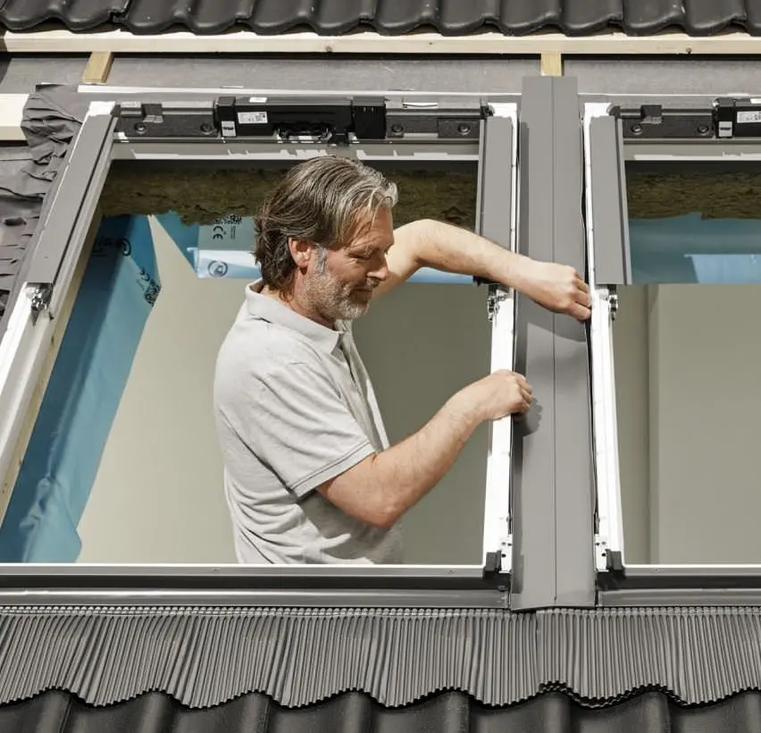 VELUX Neuheit 2024: flexible Zwischenrinne