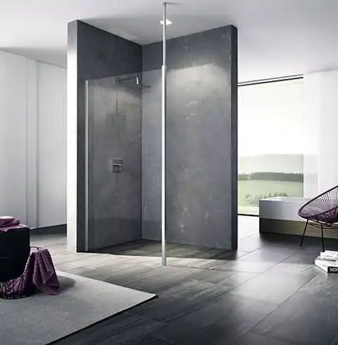 Kermi Walk-In XB Wall mit variabler Stabilisierung Wand oder Decke XB WDR/L-XBWDL08020VAKM