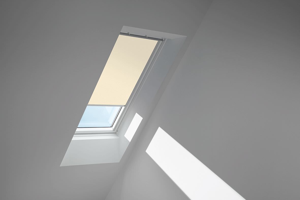 VELUX Verdunkelungsrollo Austauschfenster für andere Hersteller DKL 0811 1085S Beige 1085 Schiene Alu-DKL08111085S