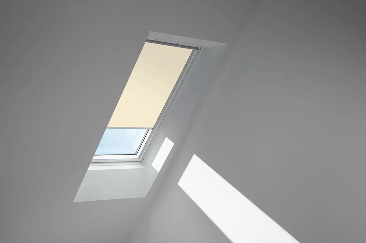 VELUX Verdunkelungsrollo Austauschfenster für andere Hersteller DKL 0811 1085S Beige 1085 Schiene Alu-DKL08111085S
