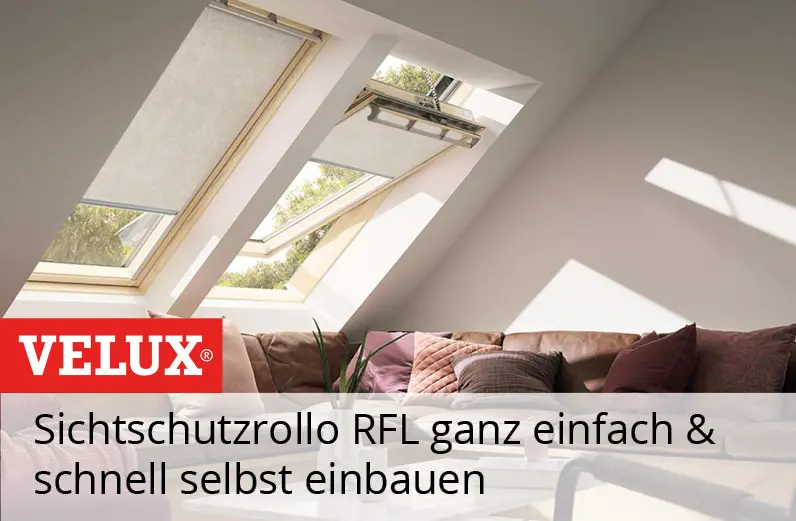 VELUX RFL Sichtschutzrollo Einbauvideo