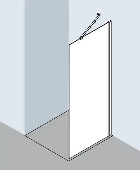 Kermi IBIZA 2000 Seitenwand / Seitenwand verkürzt auf Badewanne I2 TWO-I2TWO070151AKM