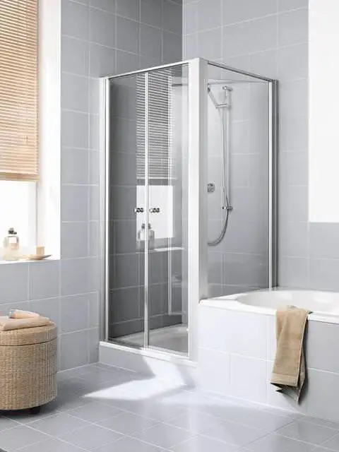 Kermi IBIZA 2000 Seitenwand verkürzt beweglich neben Badewanne I2 TVR/L-I2TVR070171AKM