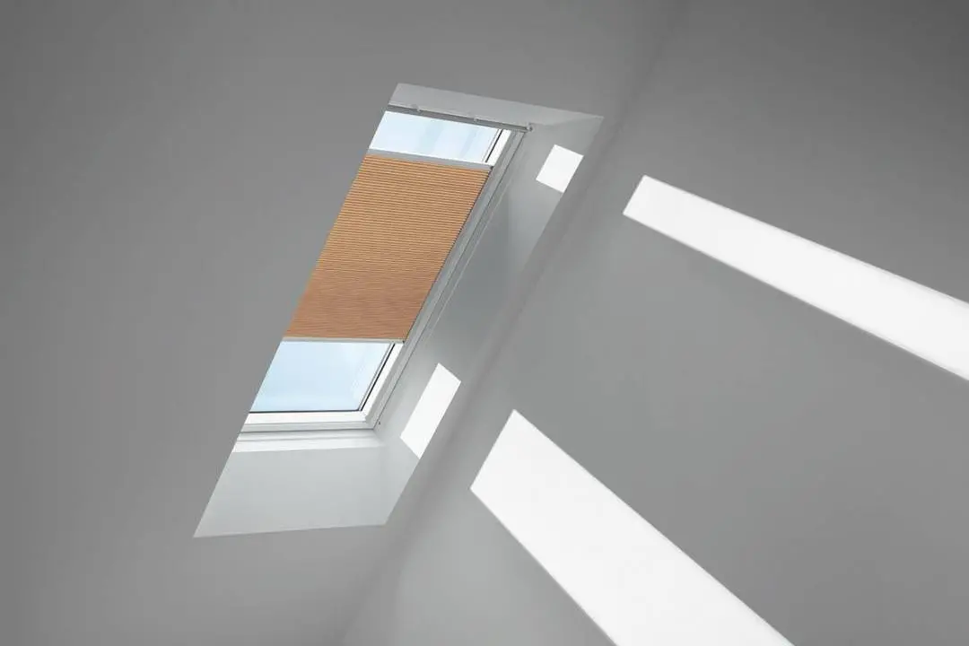 VELUX Standard-Wabenplissee FHC C02 1049S Apricot,Schiene alu PG:P-FHCC021049S