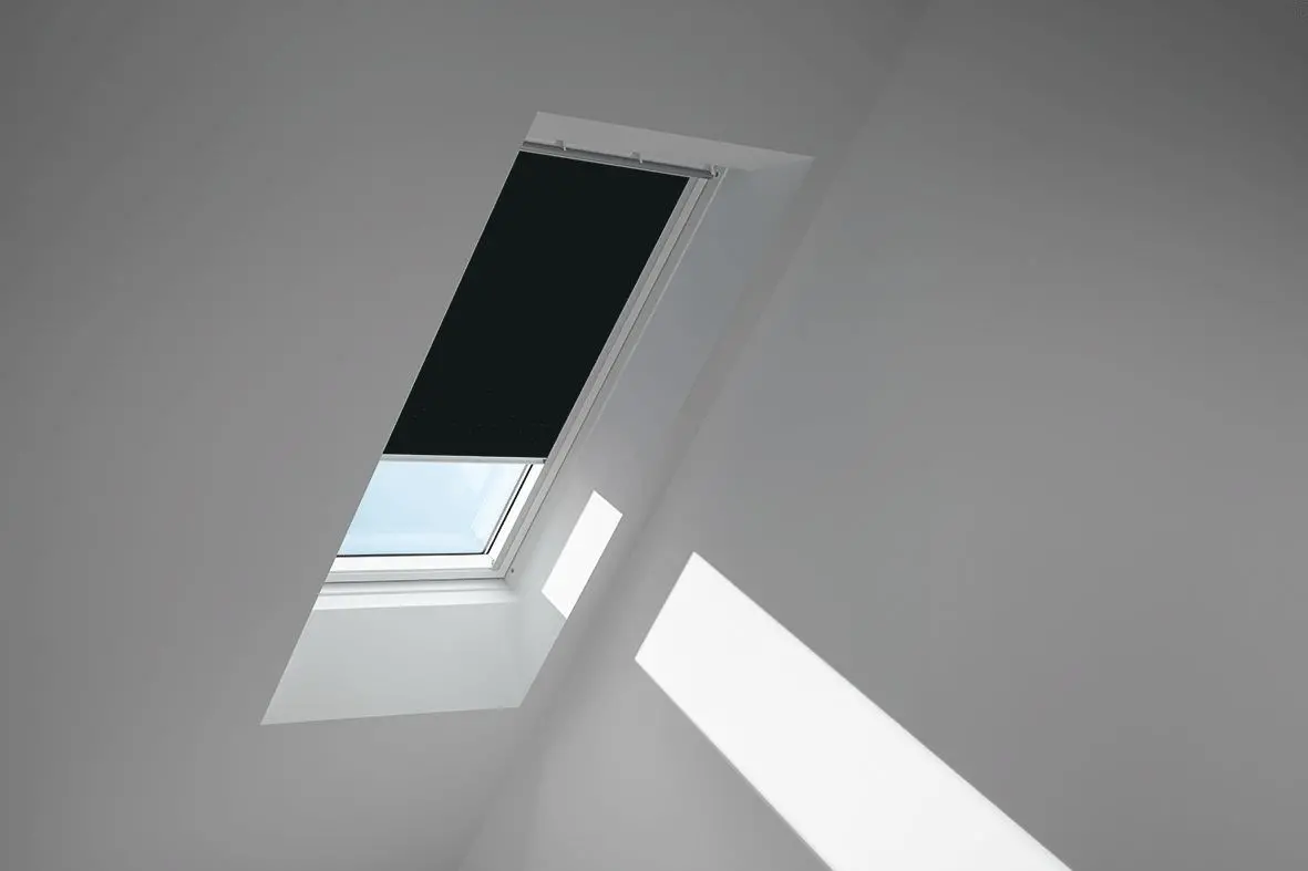 VELUX Verdunkelungsrollo Austauschfenster für andere Hersteller DKL 0811 3009S Schwarz 3009 Schiene Alu-DKL08113009S