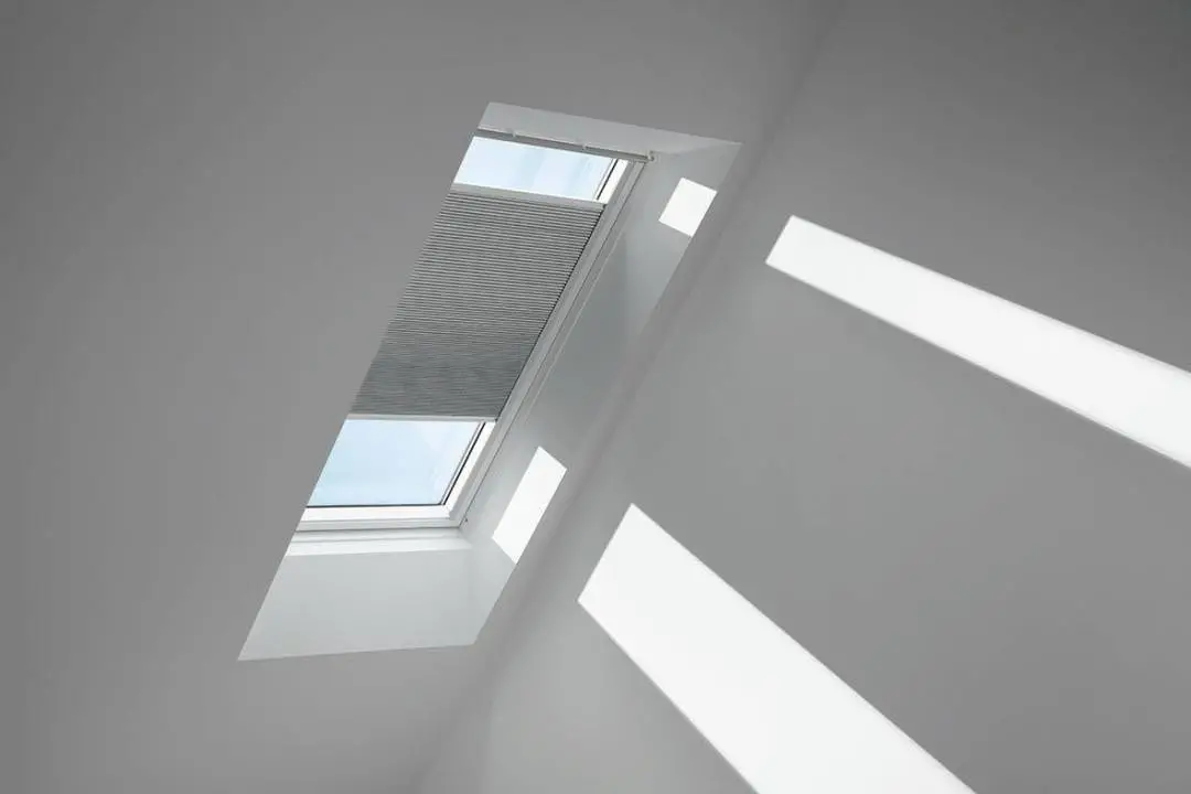 VELUX Standard-Wabenplissee FHC C02 1163S Betongrau,Schiene alu PG:S-FHCC021163S